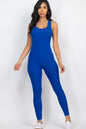 Ribbed Scoop Neck Bodycon Jumpsuit - Wholesale Capella Apparel