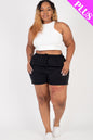 Plus Size French Terry Shorts - Capella Apparel