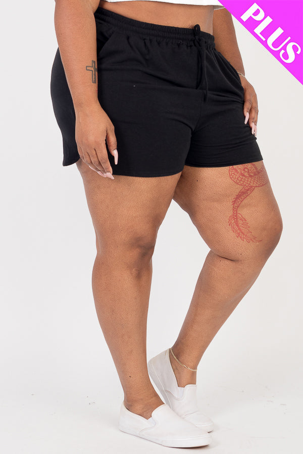 Plus Size French Terry Shorts - Capella Apparel