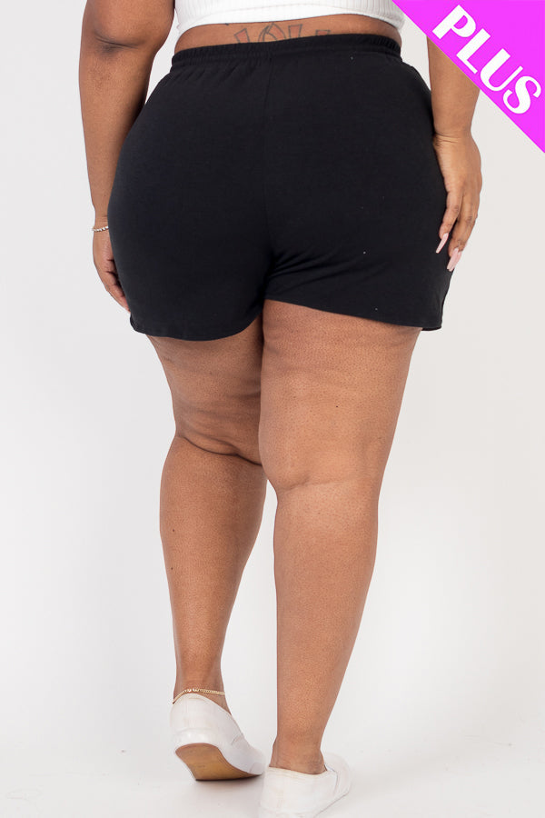 Plus Size French Terry Shorts - Capella Apparel