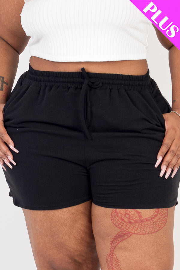 Plus Size French Terry Shorts - Capella Apparel