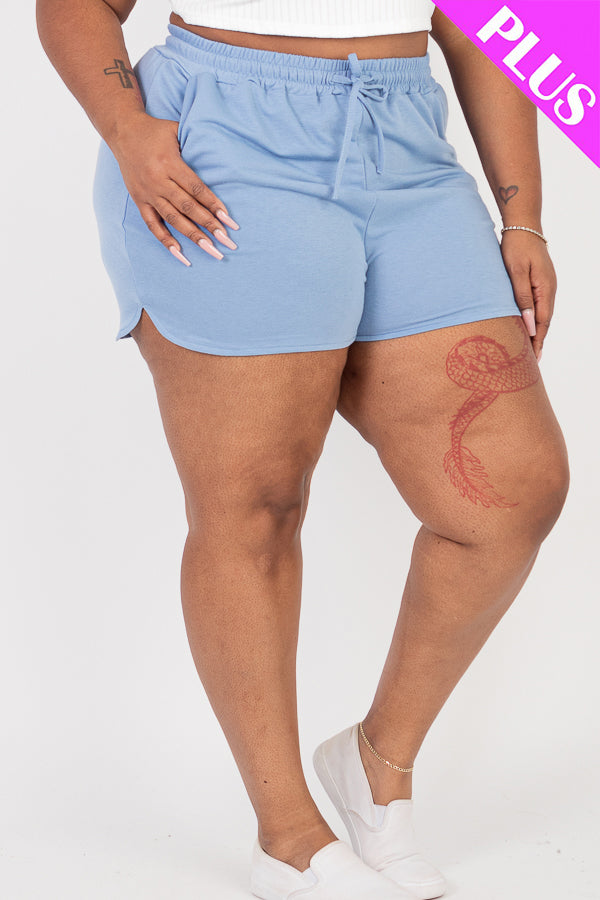 Plus Size French Terry Shorts - Capella Apparel