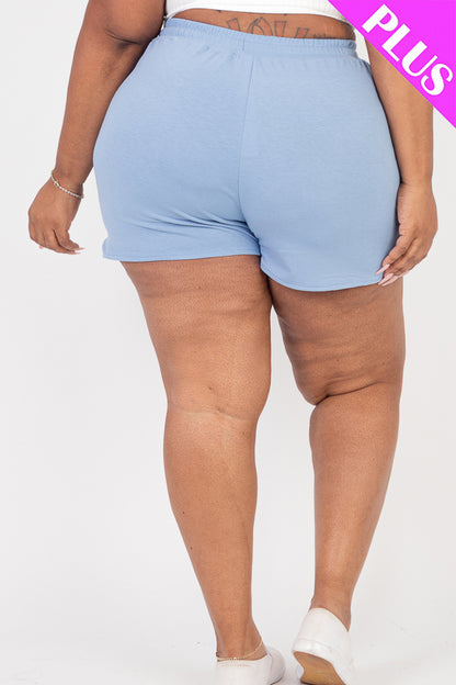 Plus Size French Terry Shorts - Capella Apparel