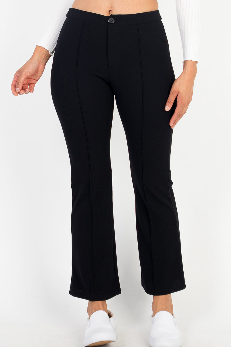 High Waist Knit Flare Pants (CAPELLA) - Capella Apparel