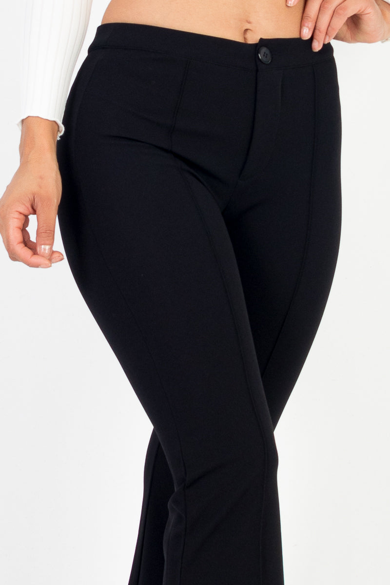 High Waist Knit Flare Pants (CAPELLA) - Capella Apparel