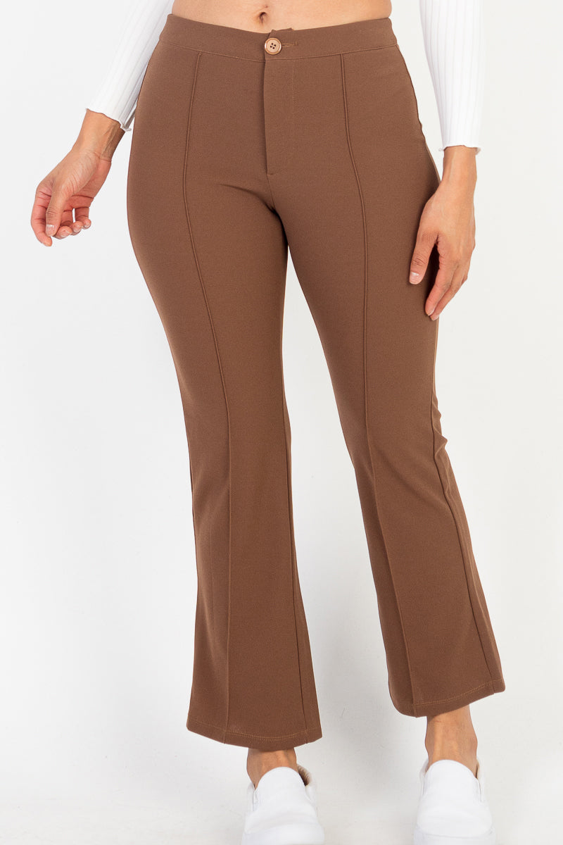 High Waist Knit Flare Pants (CAPELLA) - Capella Apparel