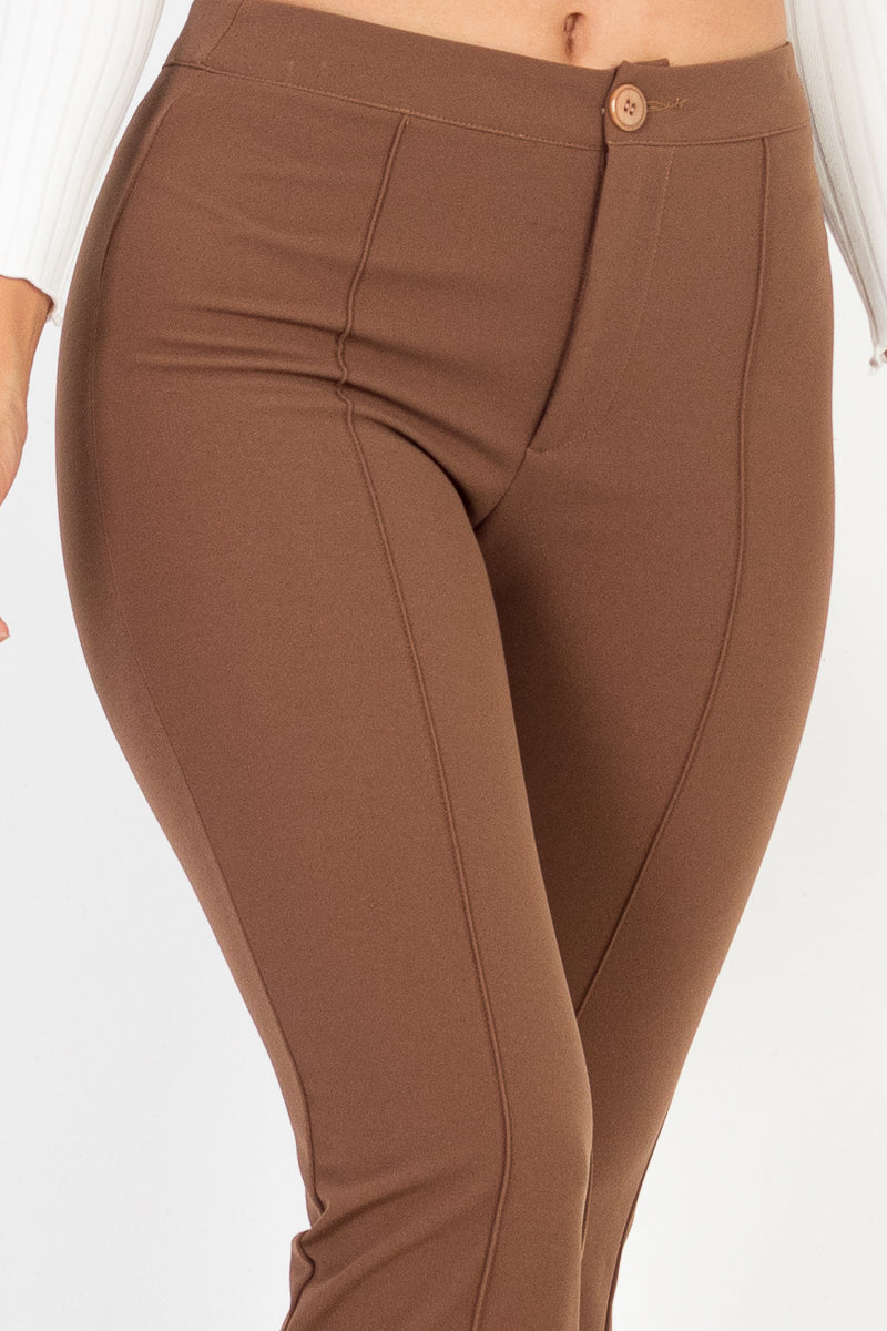 High Waist Knit Flare Pants (CAPELLA) - Capella Apparel