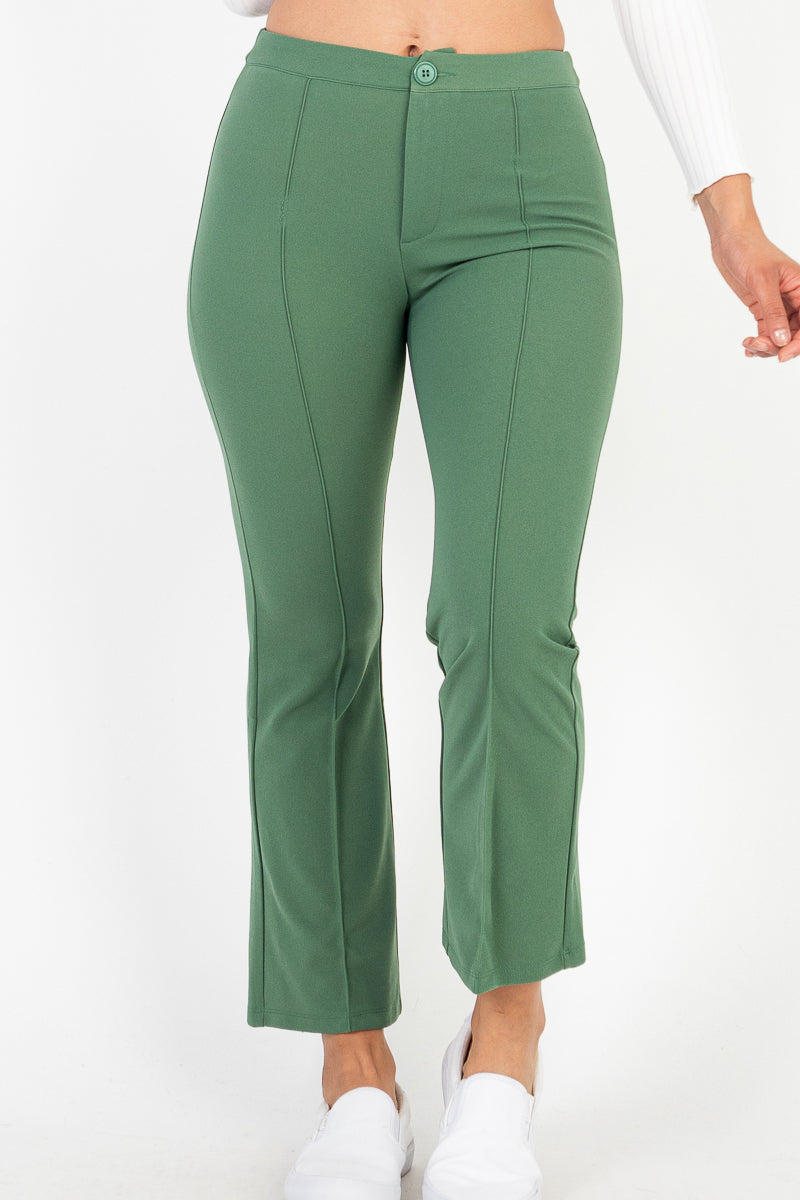 High Waist Knit Flare Pants (CAPELLA) - Capella Apparel