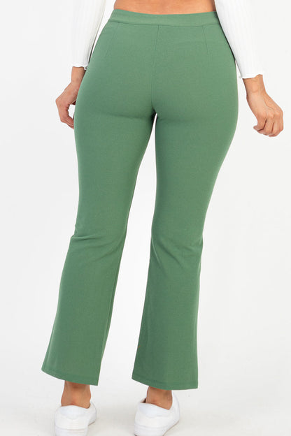 High Waist Knit Flare Pants (CAPELLA) - Capella Apparel