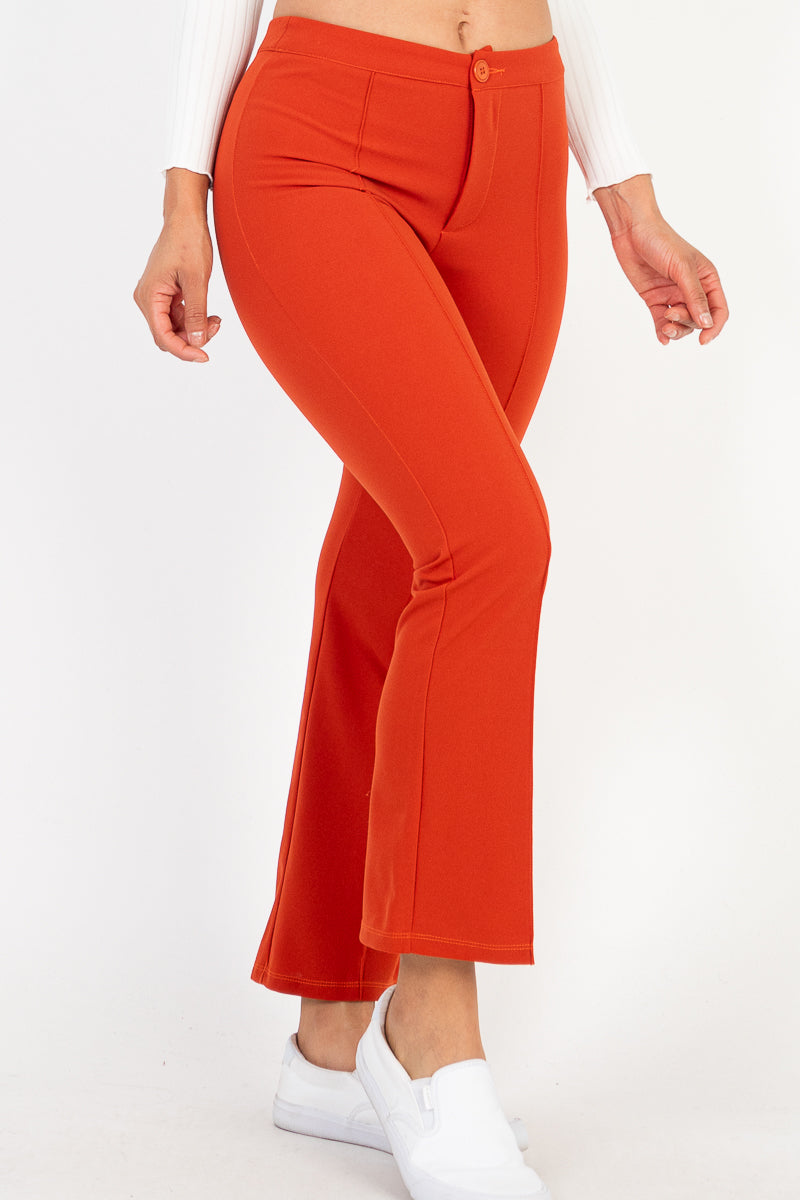 High Waist Knit Flare Pants (CAPELLA) - Capella Apparel