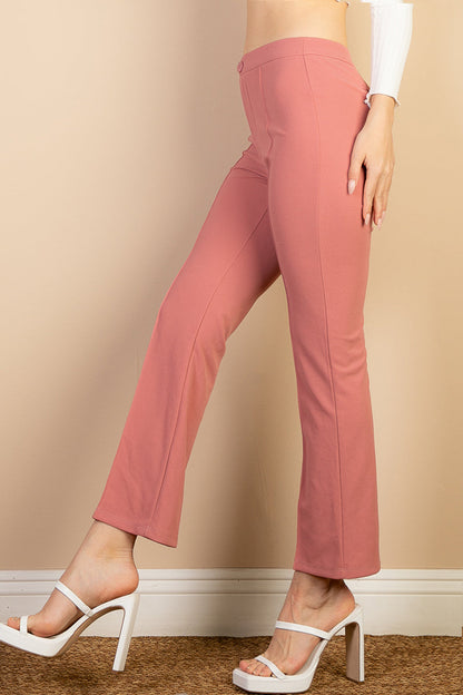 High Waist Knit Flare Pants (CAPELLA) - Capella Apparel