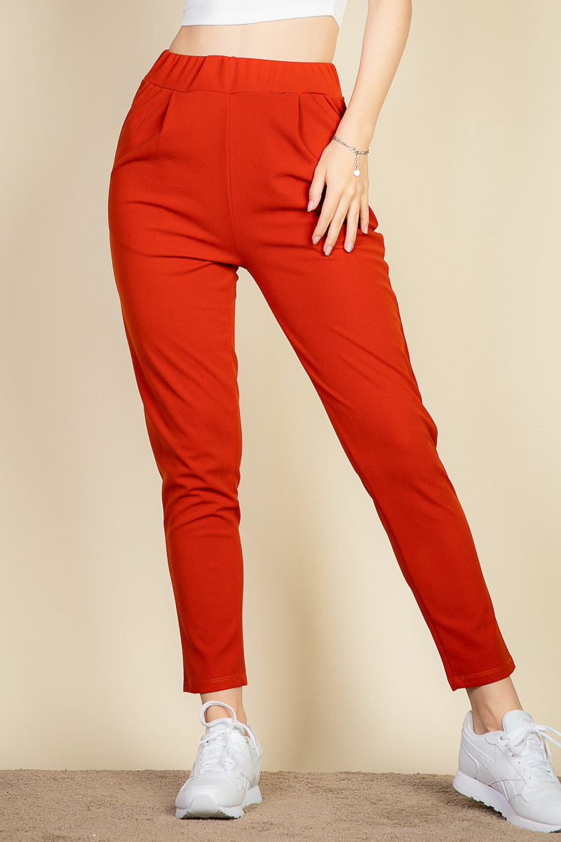 Pleat Front Tapered Trousers - Capella Apparel