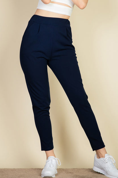 Pleat Front Tapered Trousers - Capella Apparel