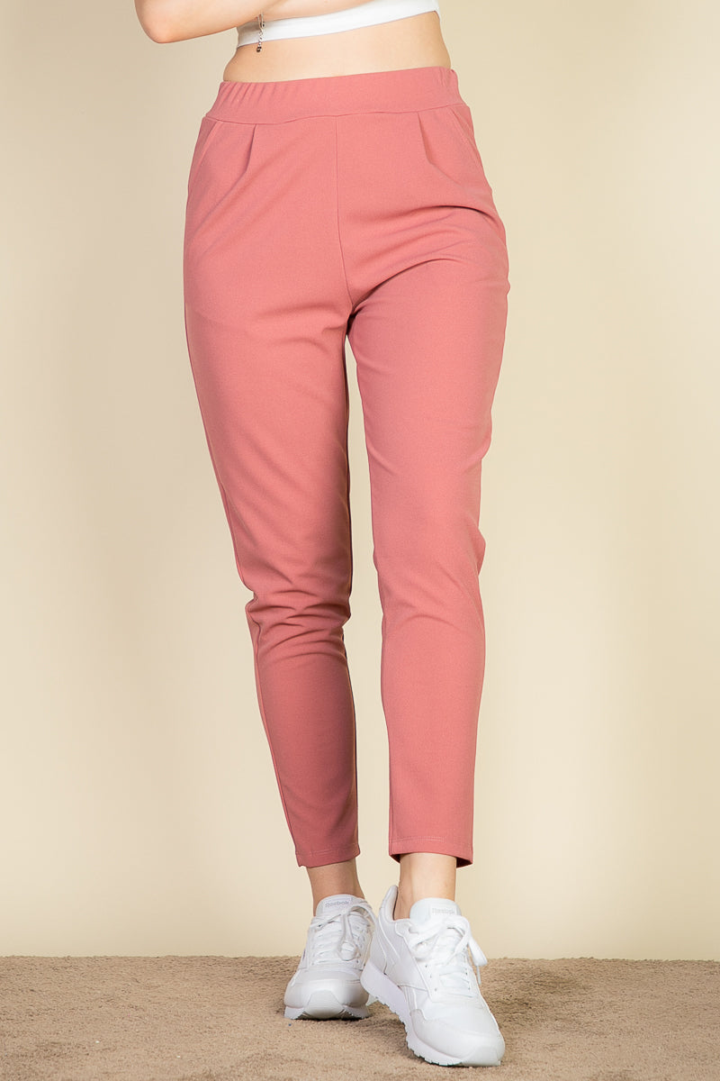 Pleat Front Tapered Trousers - Capella Apparel