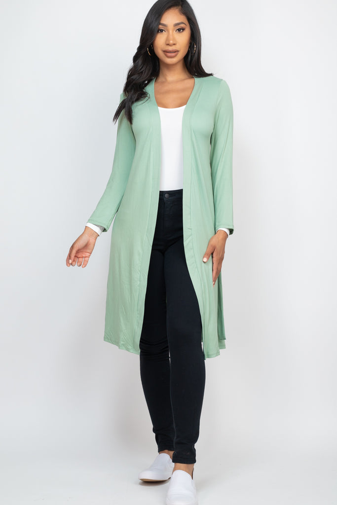 Long Belted Cardigan - Capella Apparel Wholesale