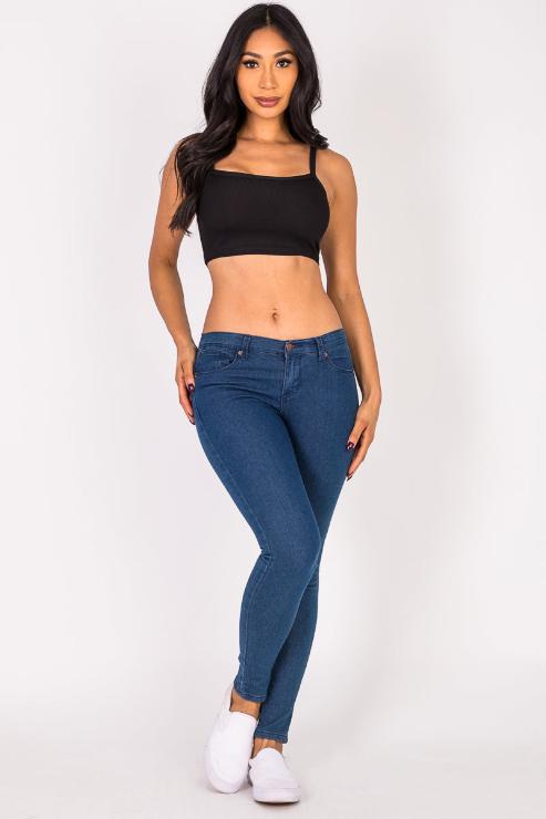 Ribbed Knit Cami Crop Top - Capella Apparel