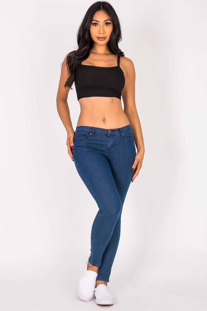 Ribbed Knit Cami Crop Top (CAPELLA) - Capella Apparel