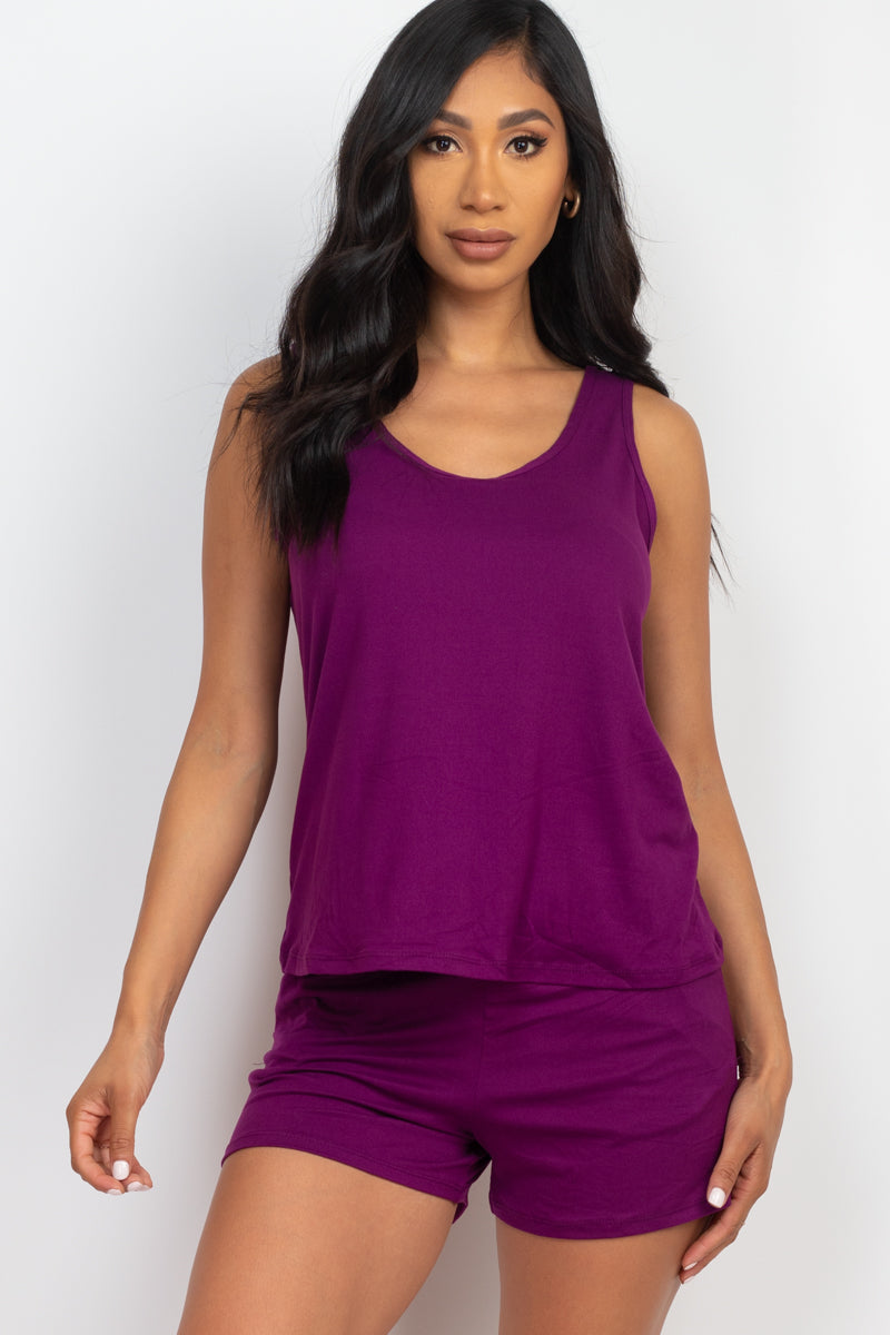 Comfy Tank Top & Shorts Set - Capella Apparel