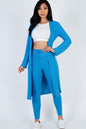 Ribbed Long Cardigan & Leggings Set - Wholesale Capella Apparel